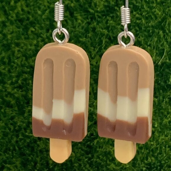 Fudgesicle Earring, Popsicle Earring, Ice Cream Earring, Gift, Food Earring - Picture 2 of 6